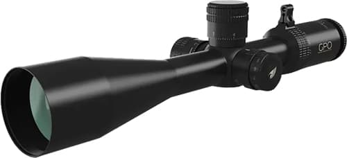 German Precision Optics GPOTAC 4.5-27x50 34mm Tube PLR Reticle Locking Turrets Side Parallax 50mm Front Lens