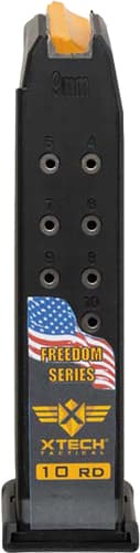 XTech Tactical Steel Reinforced Freedom Series Magazine Glock 19 10 Round Capacity