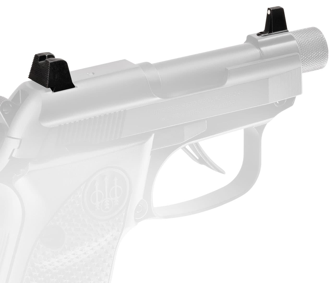 Beretta Ber 30x Sights Tall Steel Serrated Rear White Dot Front Co Witness