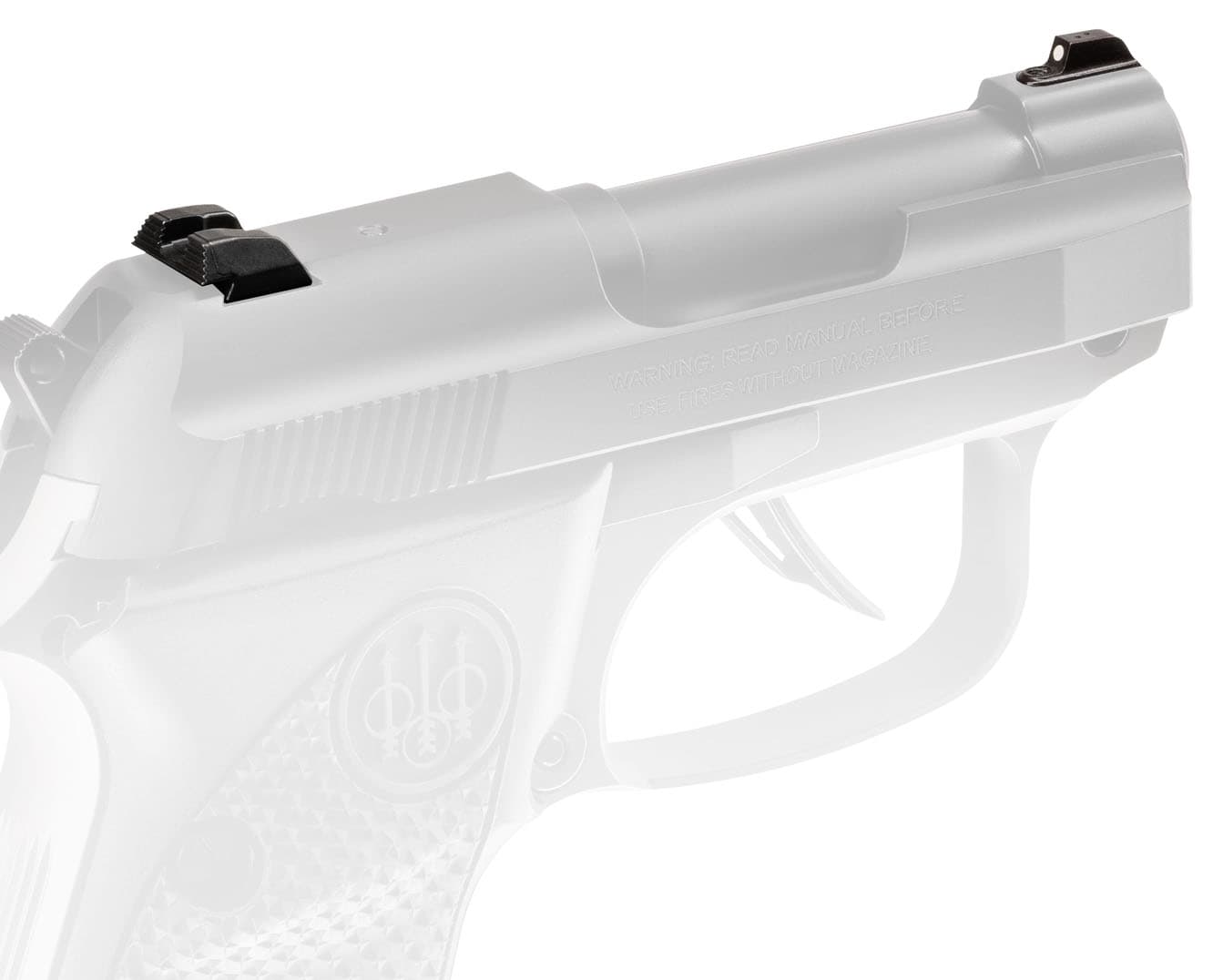 Beretta Ber 30x Sights Serrated Rear White Dot Front Compatible with 30X