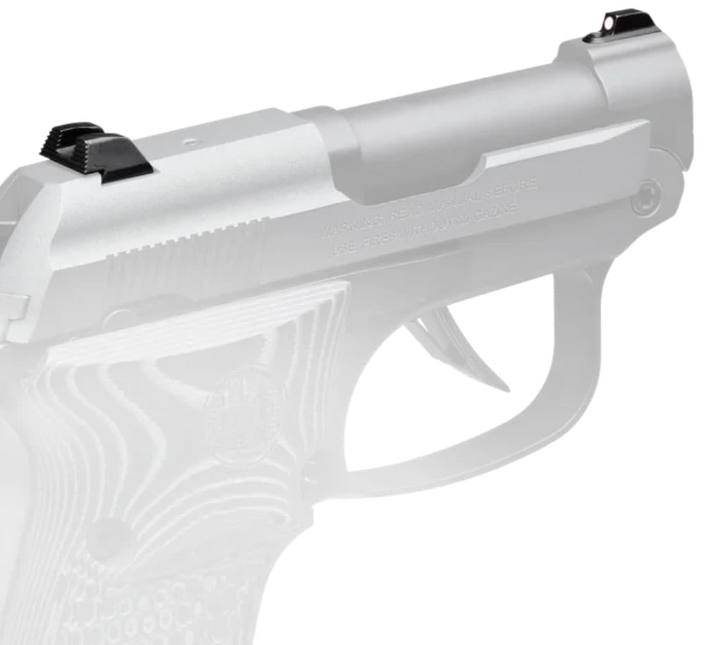 Beretta Ber 20x Sights Std Steel Serrated Rear White Dot Front Compatible with Beretta 20X