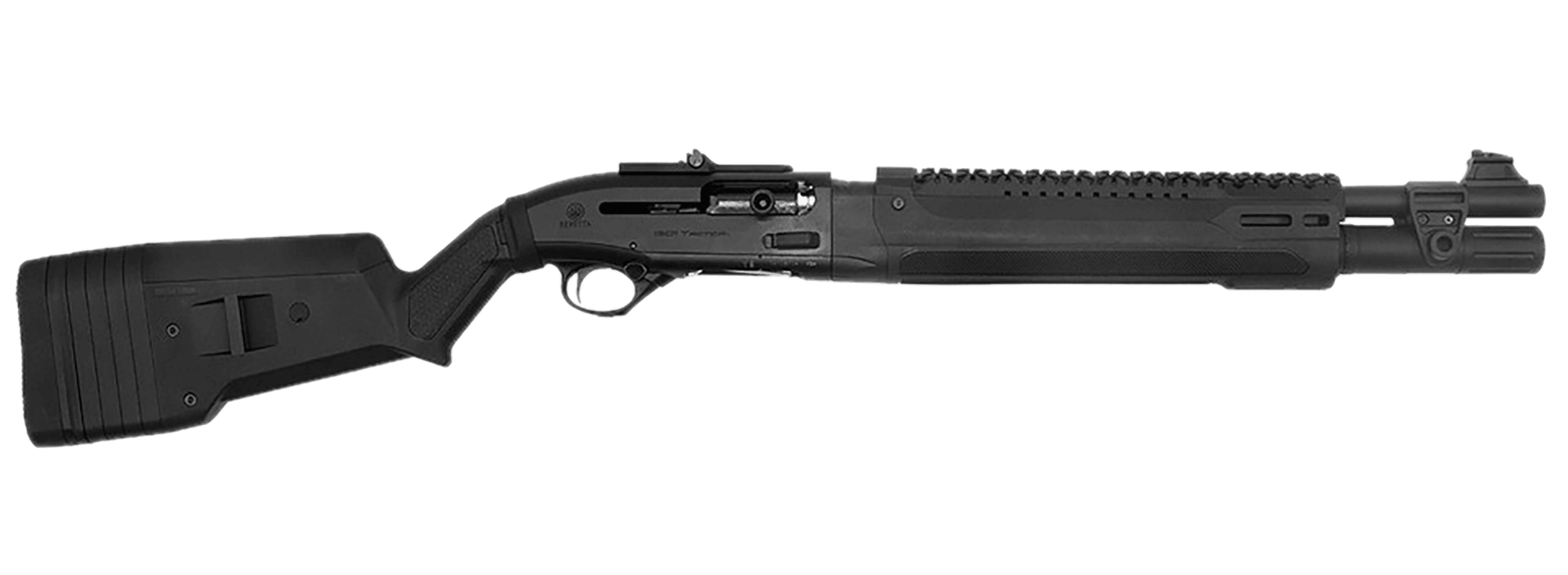 Langdon Tactical Tech LTT1301HBMBLK Beretta 1301 LTT  3" 7+1 Black Heat Shield Barrel, Black Receiver, Black Magpul Synthetic Stock, Beretta Patrol Forend