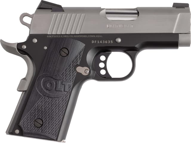 Colt, 1911 Defender, .45 ACP, 3 inch, 7+1, Cerakote Titanium Stainless