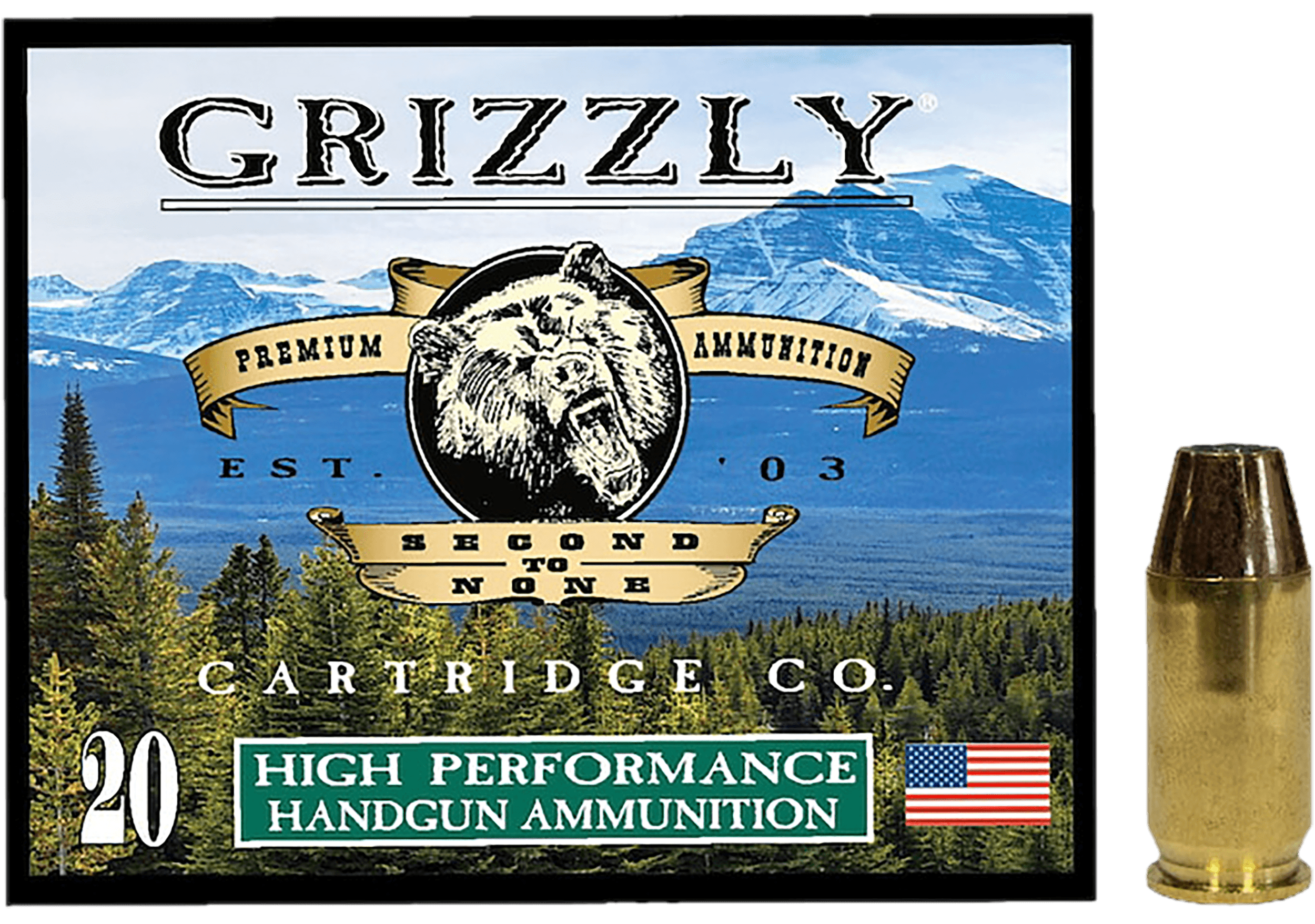 Grizzly Ammo GC45A+P8   45ACP+P 230gr Jacketed Hollow Point 20 Per Box/10 Case