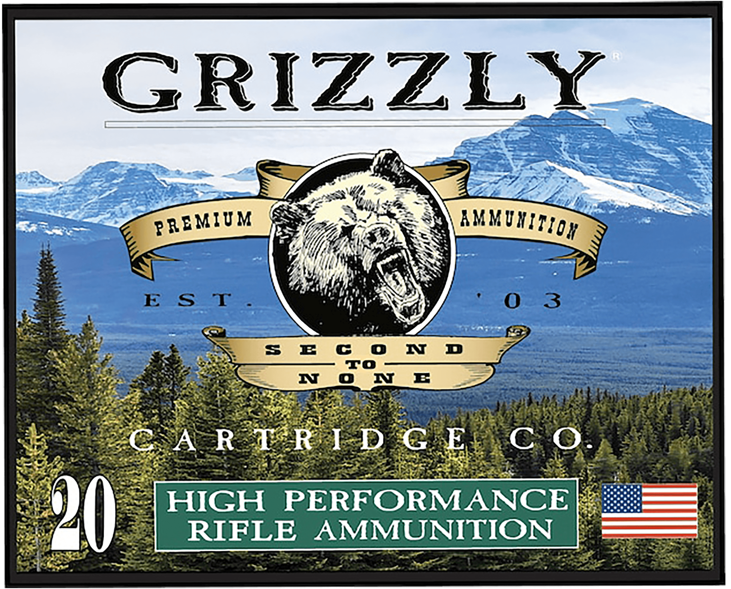 Grizzly Ammo GCSUB1   45-70Gov 410gr Full Metal Jacket Flat Point 20 Per Box/10 Case