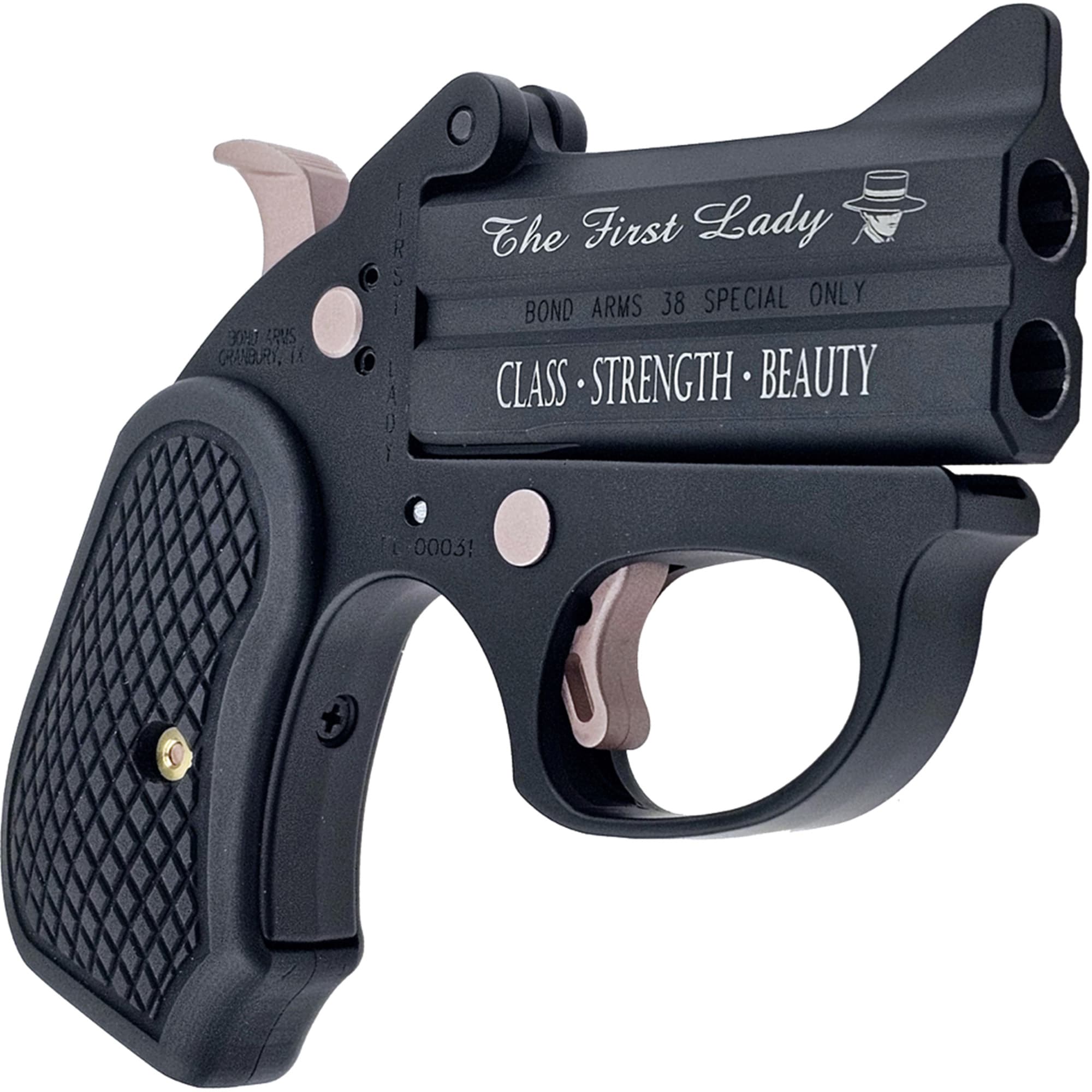 Bond First Lady 38spl 3 Blk/rose Gold B6 Grips