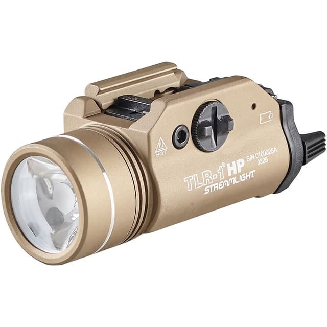 Streamlight TLR1 HP Handgun Light 1000 Lumen FDE Glock Picatinny Rail Compatible