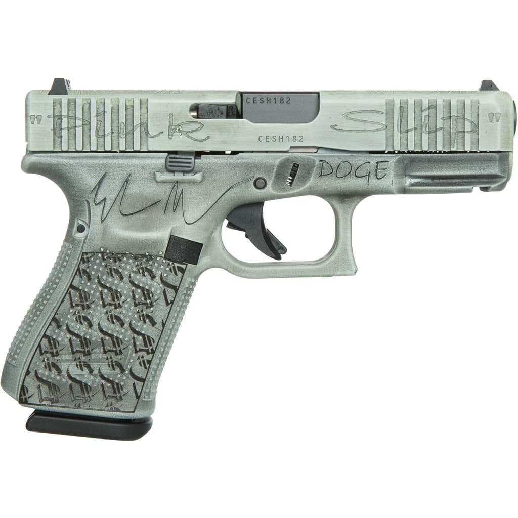 Glock G19 Gen 5 9mm Luger 4.02 in. 15 rd. Two Tone Engraved DOGE Pistol