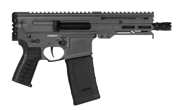 Cmmg Dissent 300 Blackout 6.5in Braced Tungsten Finish Armalite Pistol