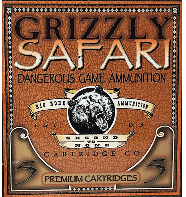 Grizzly Ammo GC458WM5   458WinMag 500gr Solid Brass 5 Per Box/10 Case