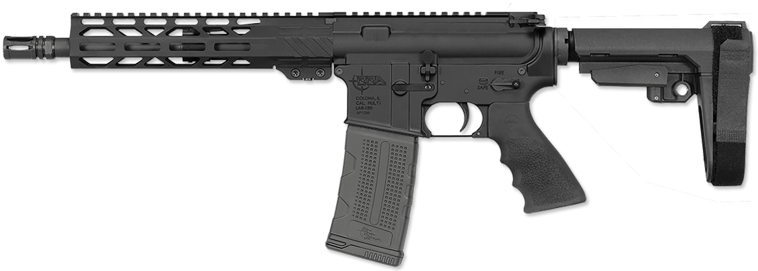 Rock River Arms BLK2142 LAR-15M RRAGE 300 AAC Blackout 30+1 10.50" Black Threaded Barrel, M-LOK Handguard, Black Aluminum Picatinny Rail Receiver, Black Polymer SB Tactical SBA3 Brace, Black A2 Grip
