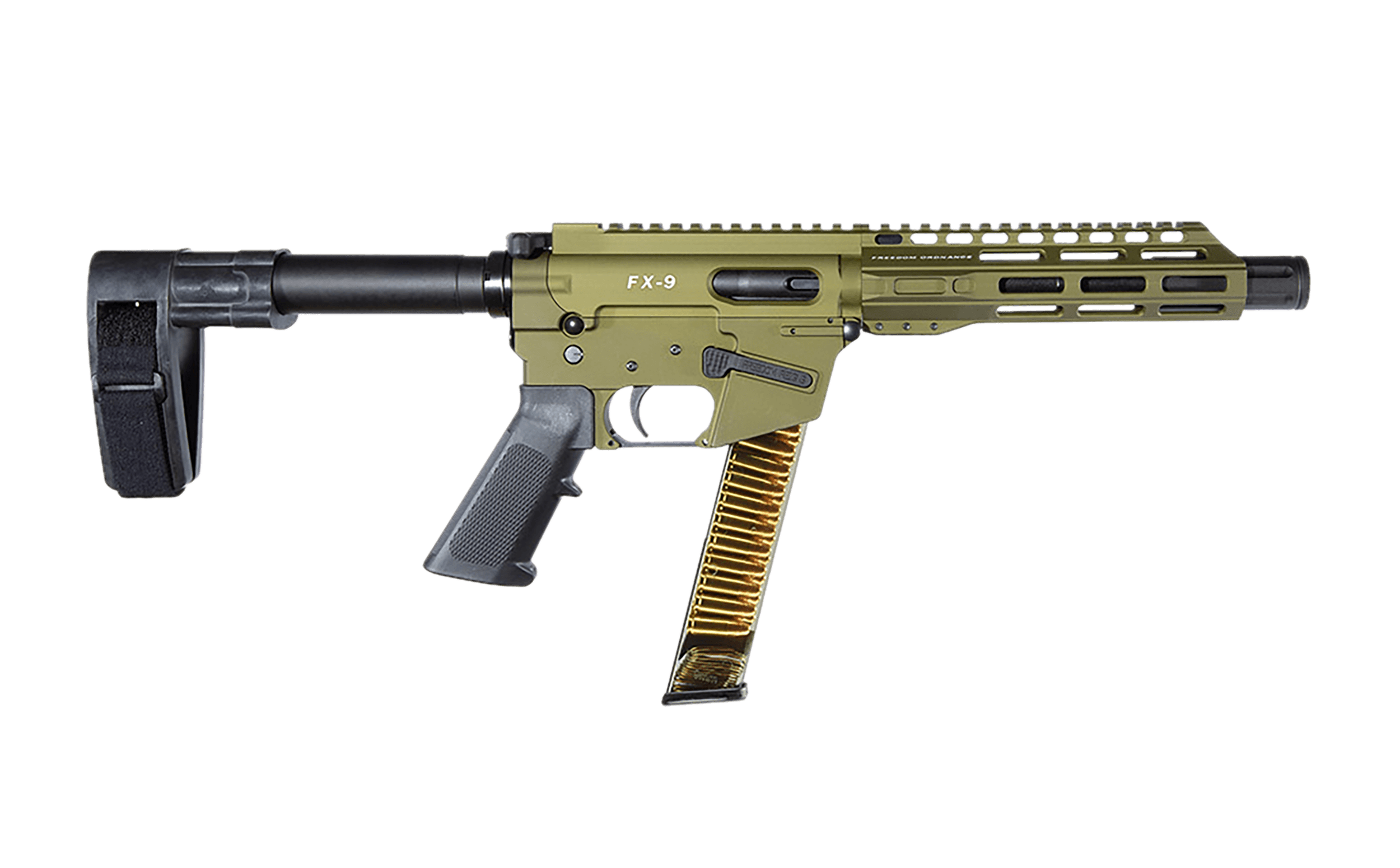 Freedom Ordnance FX9 9mm Luger 8" 32 Rounds OD Green