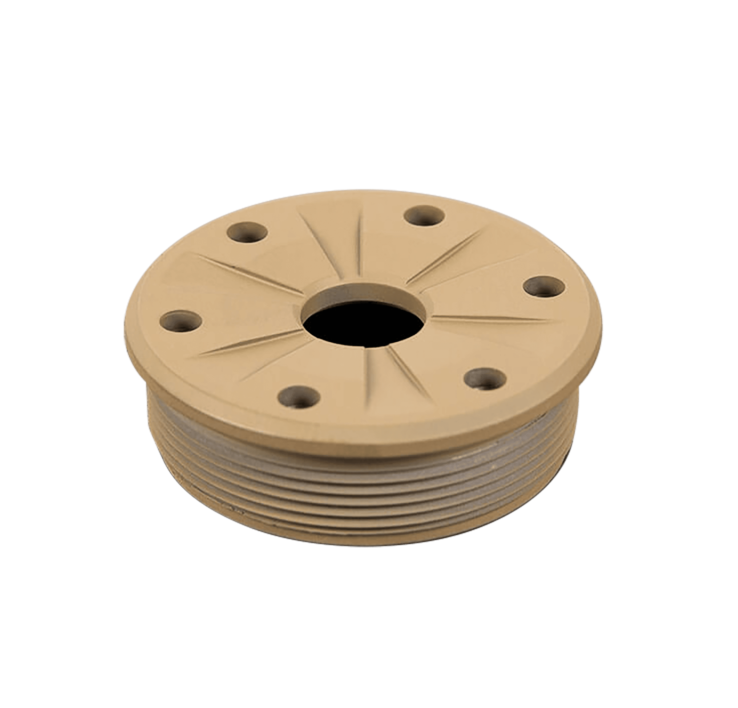 SilencerCo Bravo Front Cap 30 Cal Matte FDE Fits MAAD Brake Suppressor