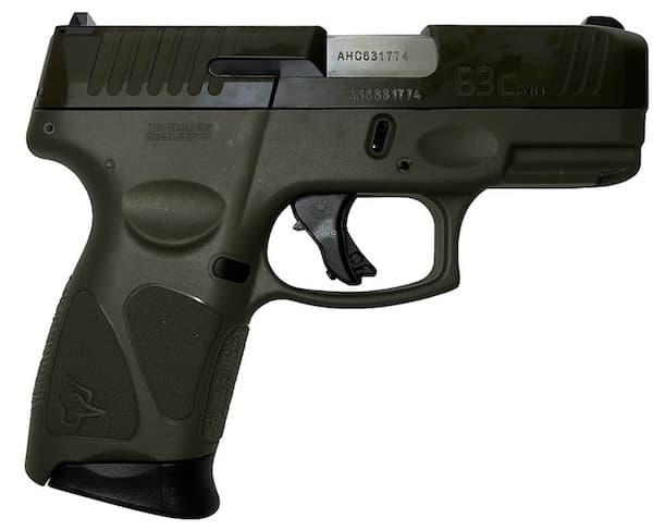 Taurus TAU G3C 9mm Luger 3.26" 12 Rounds Olive Green/Matte Stainless