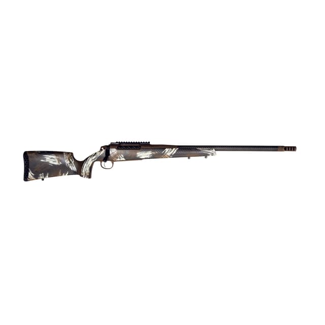 Weatherby Model 307 25 Creedmoor 22 Inch Graphite Cerakote Exposed Carbon Fiber