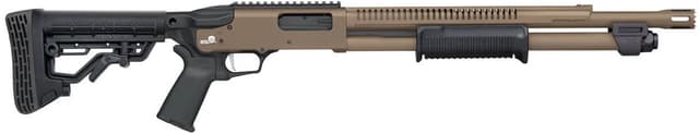 Mossberg 590R 12 Gauge 18.5 in 6+1 Flat Dark Earth Cerakote