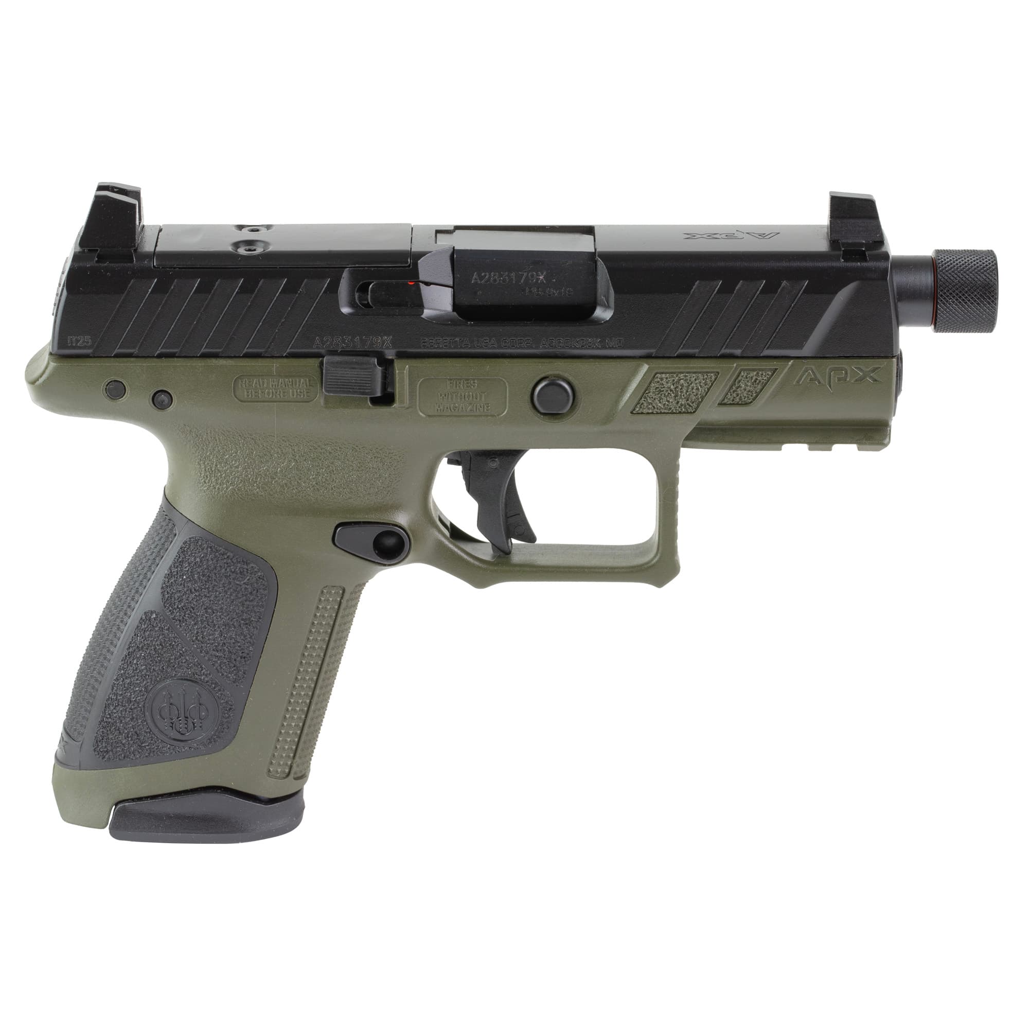 Beretta APX A1 Compact Tactical 9mm Luger 4.2in Barrel 15rd Olive Drab