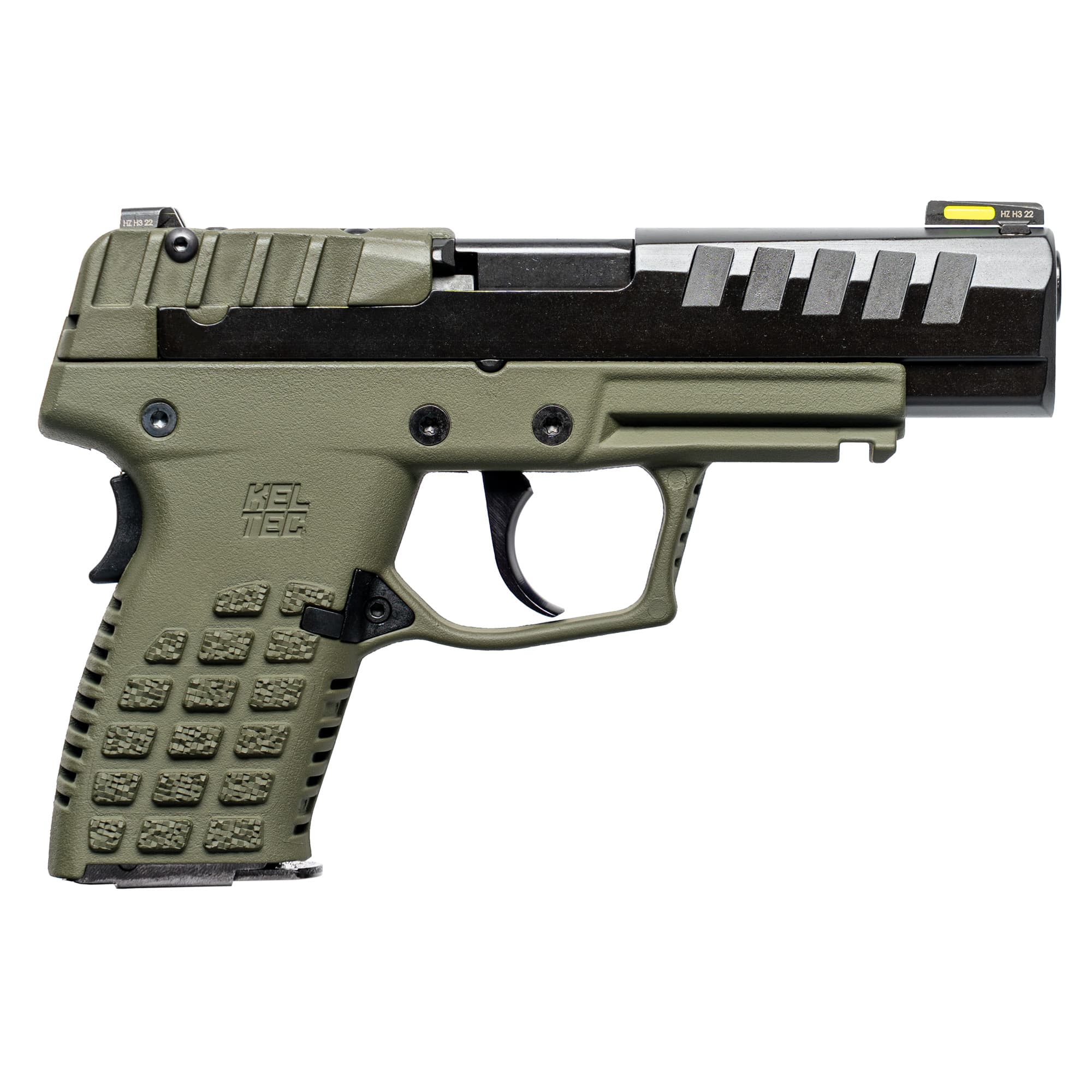 KelTec P15 9mm 4 in 10 Round Green CA Compliant Fiber Optic Front Sight