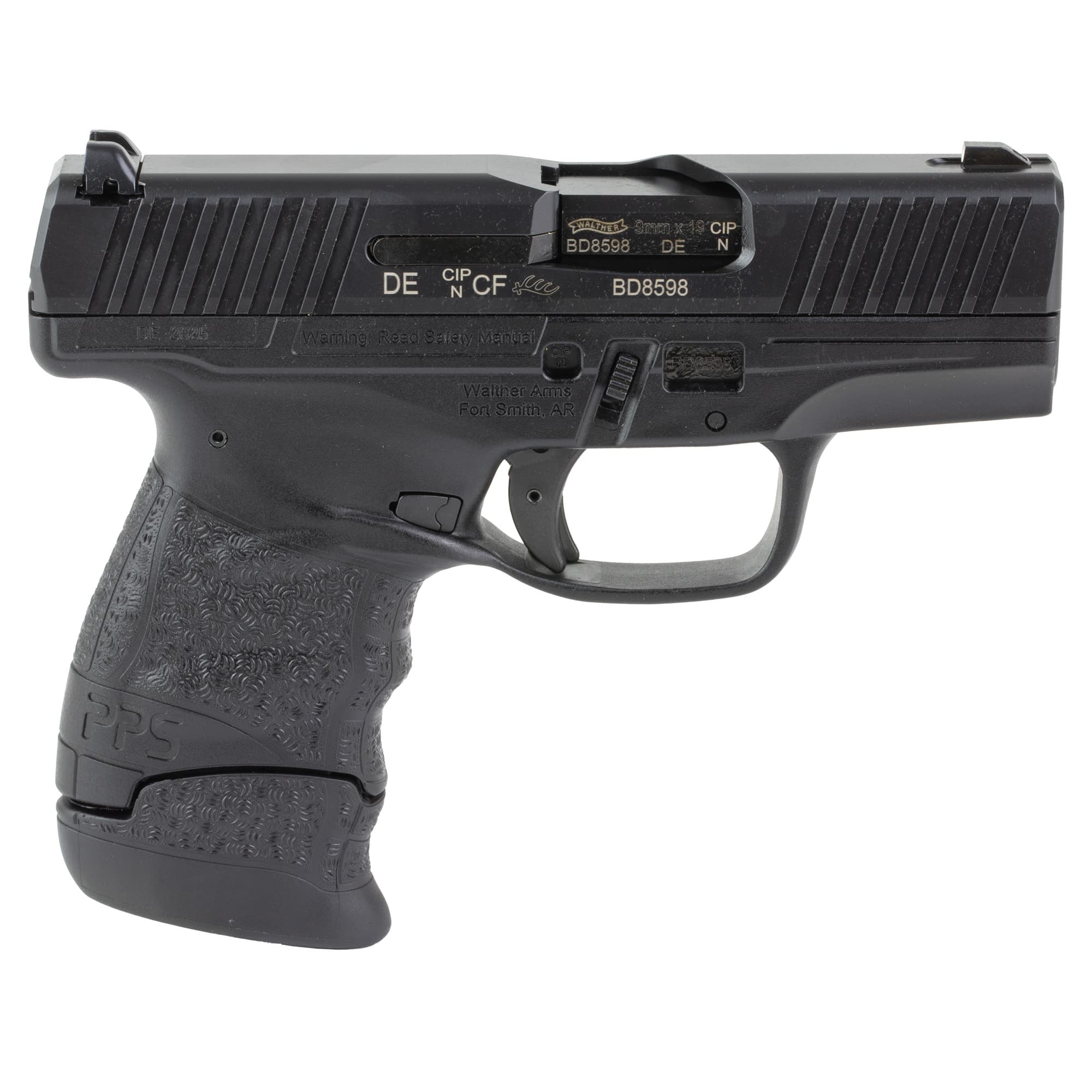 Walther Arms PPS M2 9mm Luger 3.20" 8+1 Polymer Frame Serrated Slide