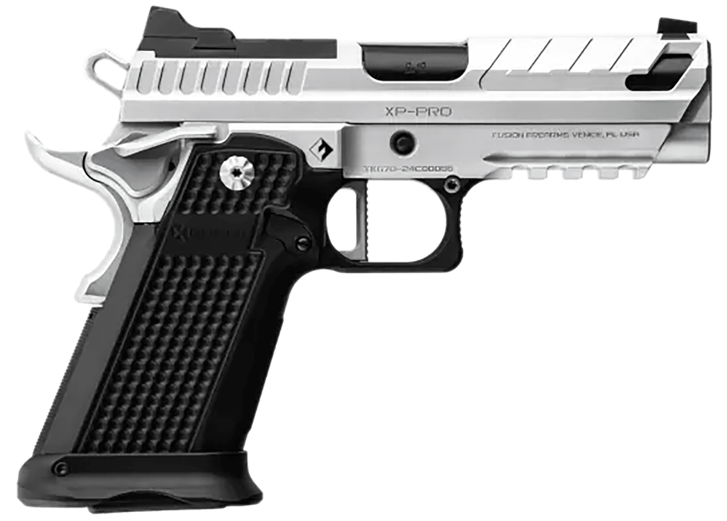 Fusion Firearms XP9BLKC10 XP Pro Sports South Exclusive 9mm Luger 10+1 4" Bull Barrel Steel Optic Cut/Serrated/Vent Cut Slide Steel Frame w/Picatinny Rail Aluminum Grip RMR Footprint