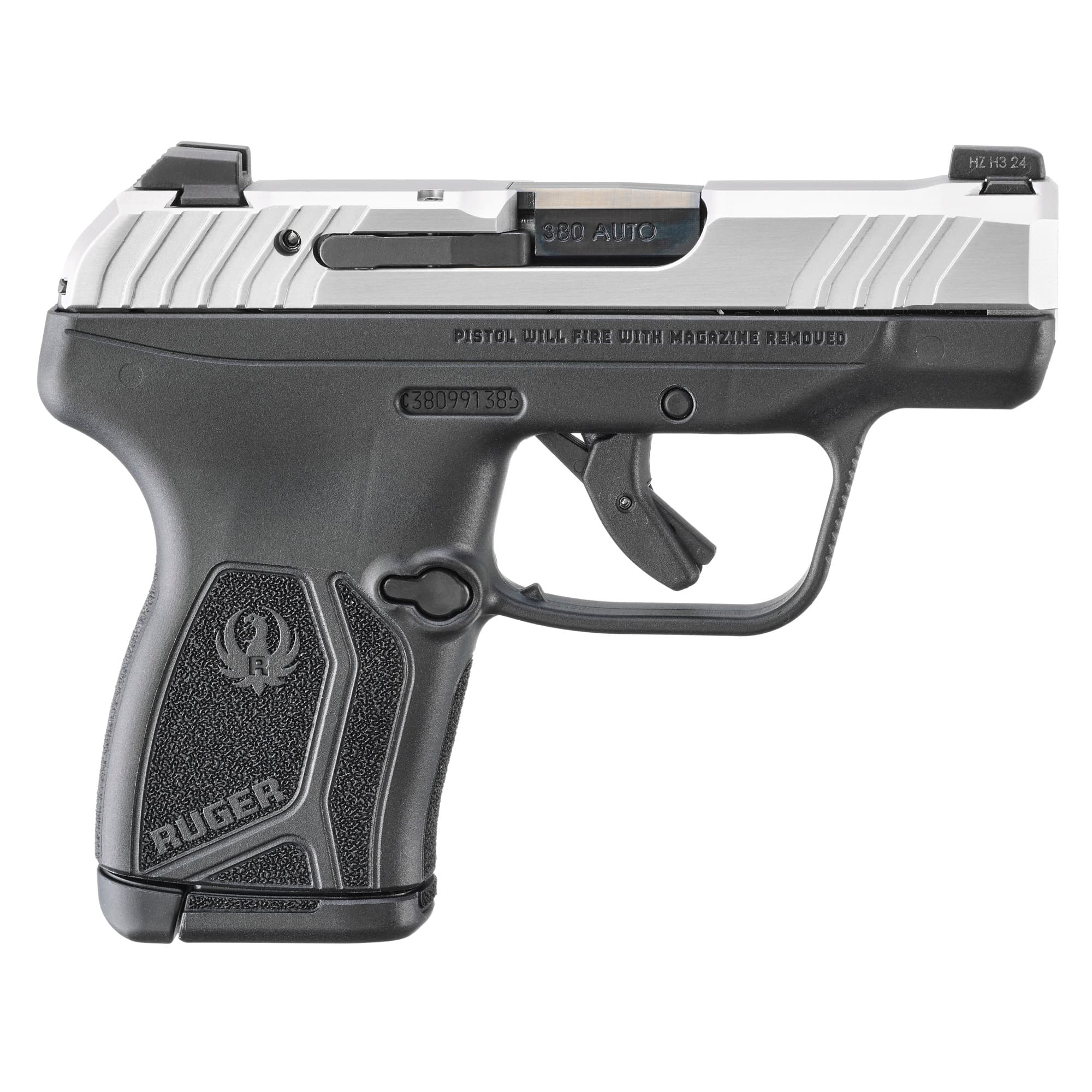 Ruger Lcp Max .380 ACP 2.8" 10+1 Matte Stainless/Black Polymer Frame