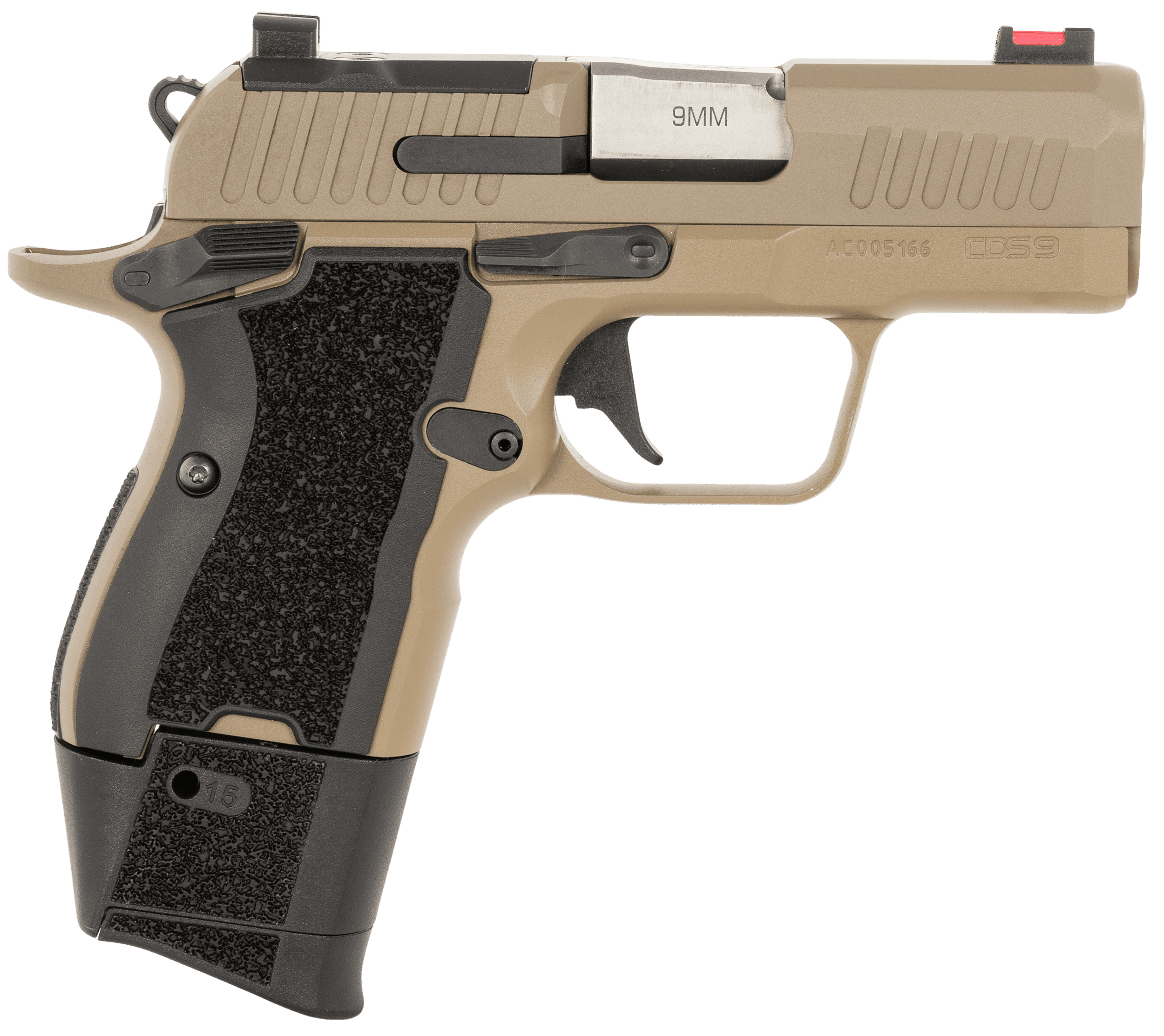 Kimber Mfg, Inc 3700881 CDS9 Lite 9mm Luger 15+1 3.18" Match Grade Barrel, Stainless Steel Optic Ready/Serrated Slide, Aluminum Frame w/Beavertail & Picatinny Rail, RMSc Footprint, Ambidextrous