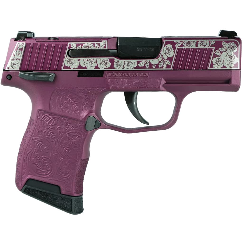 Sig Sauer P365 Pistol 9mm 3.1 in 10 Rounds Cherry/Roses Optic Ready