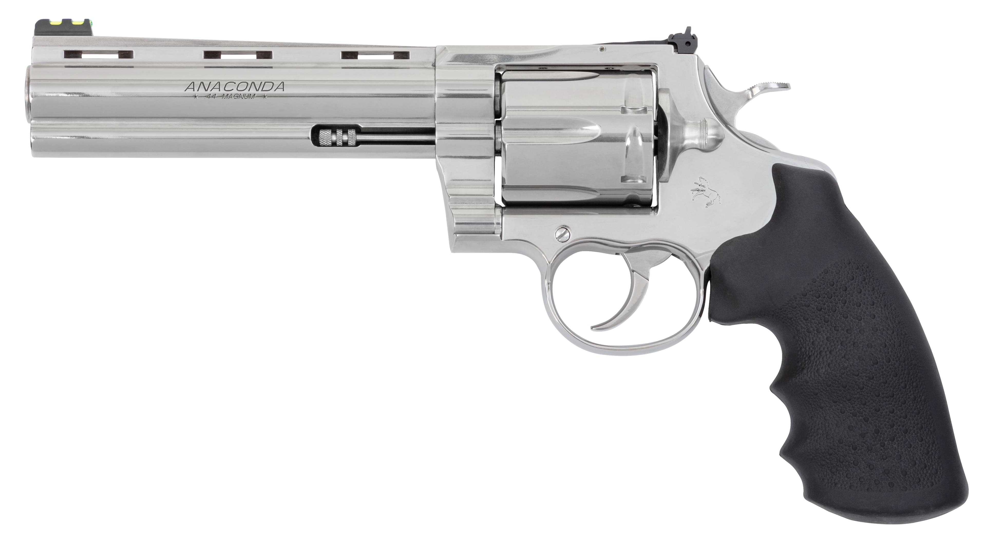 Colt Target Anaconda 44 Magnum 6in Barrel 6rd Stainless Steel Hogue OverMolded Rubber Grip