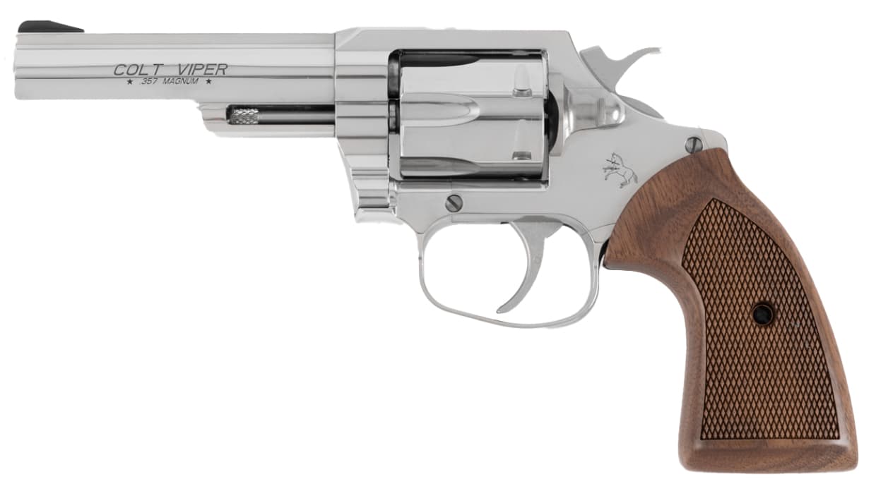 Colt Viper 357 Magnum 4.25 in 6 Rounds Stainless Steel Walnut
