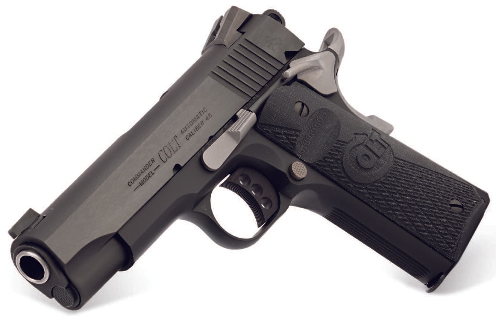Colt Night Commander 45 ACP 4.25" 8rd G10 Novak Night Sights Pistol