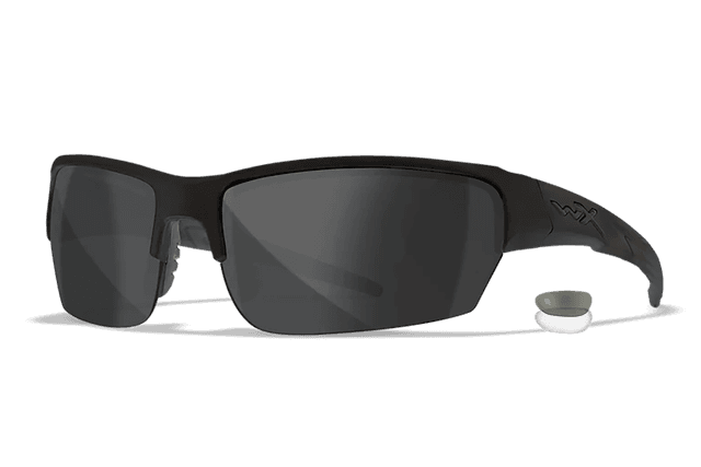 Wiley X CHSAI07 SAINT S/M Smoke Gray/Clear Lens Polycarbonate Matte Black Frame