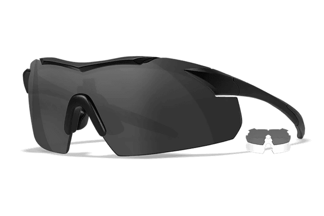 Wiley X 3501 Vapor Smoke Gray/Clear Lens Polycarbonate Matte Black Frame