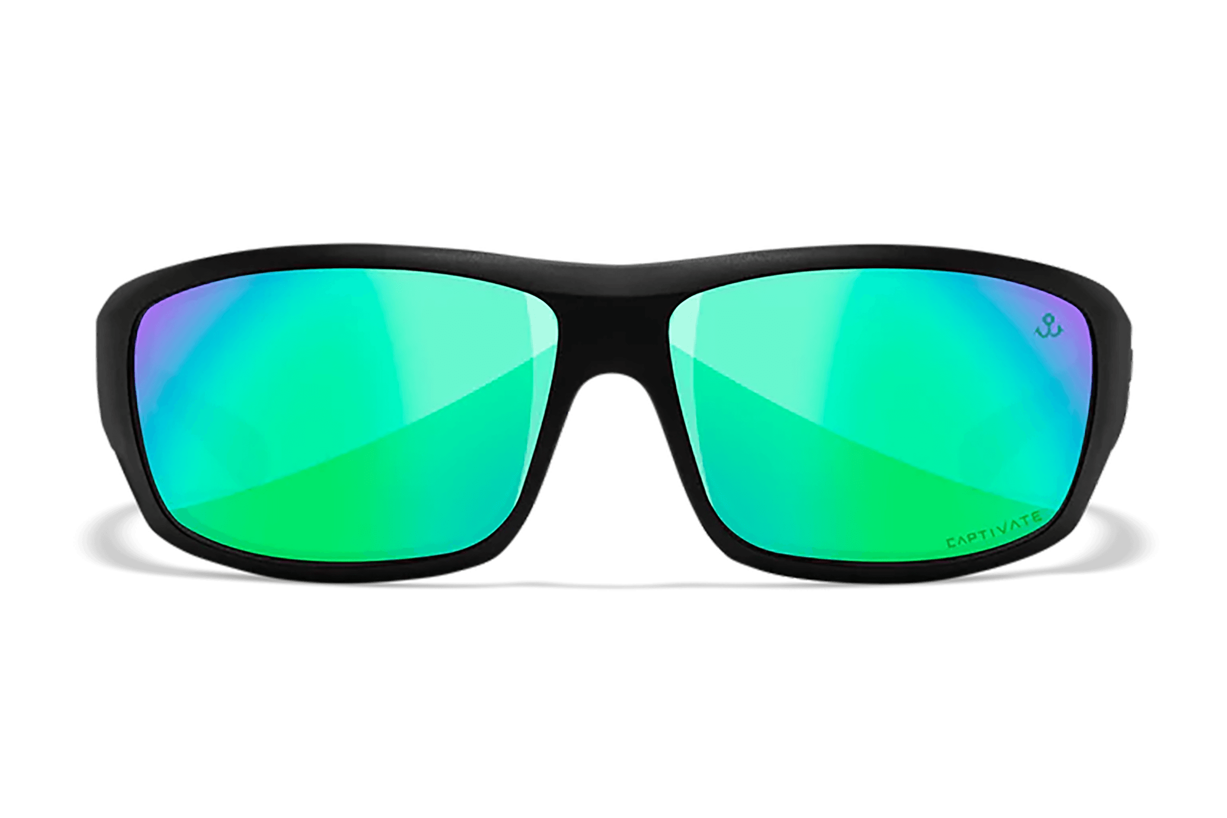Wiley X ACOME22 Omega Green Mirror Lens Polycarbonate Matte Black Frame