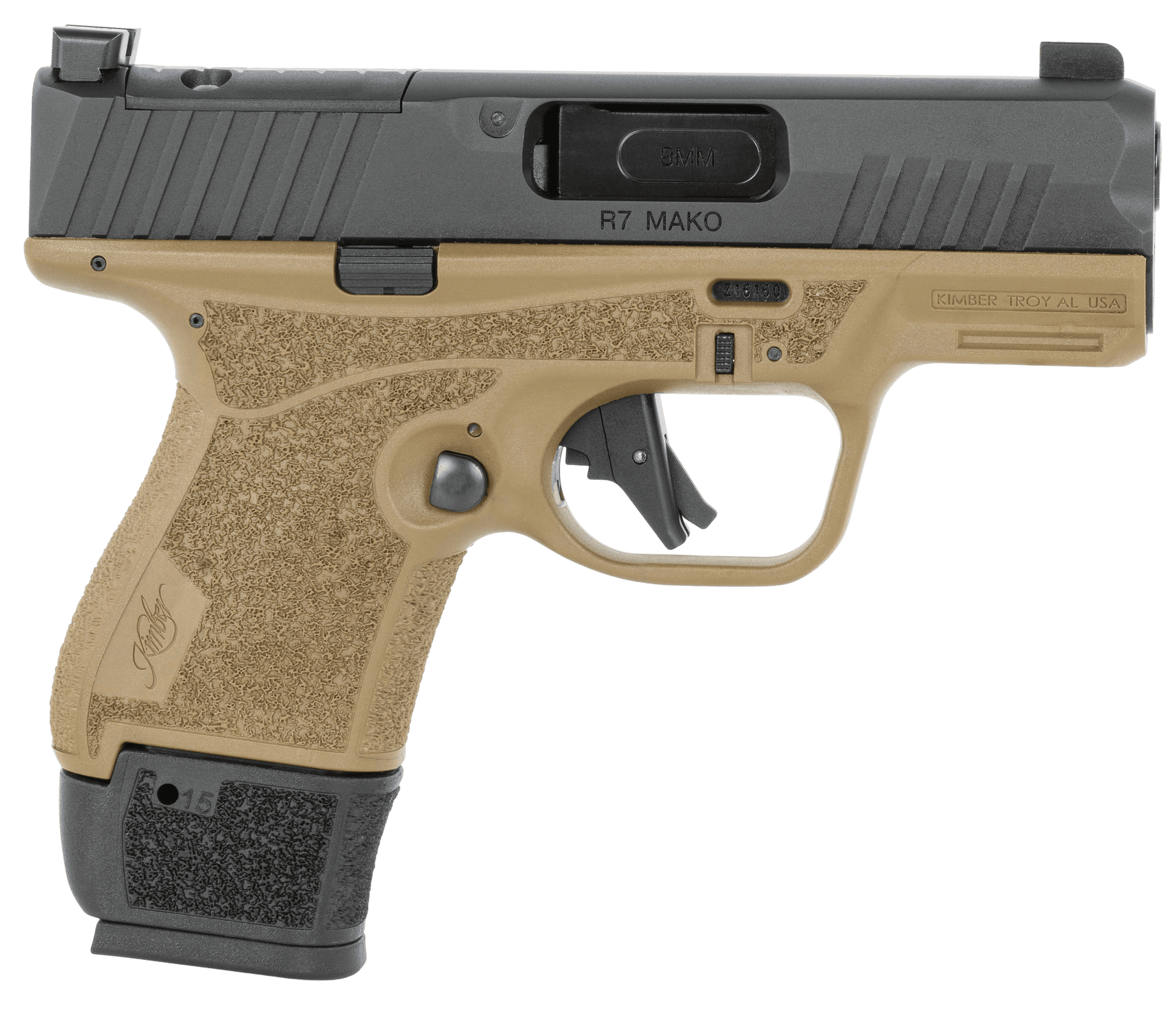KIMBER 3800040 R7 MAKO FDE (OR)  9MM 11/15R