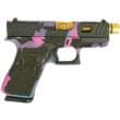 Glock 43x Ferris 9mm Luger 3.41in 10rd Gold Zaffari Barrel Engraved Finish