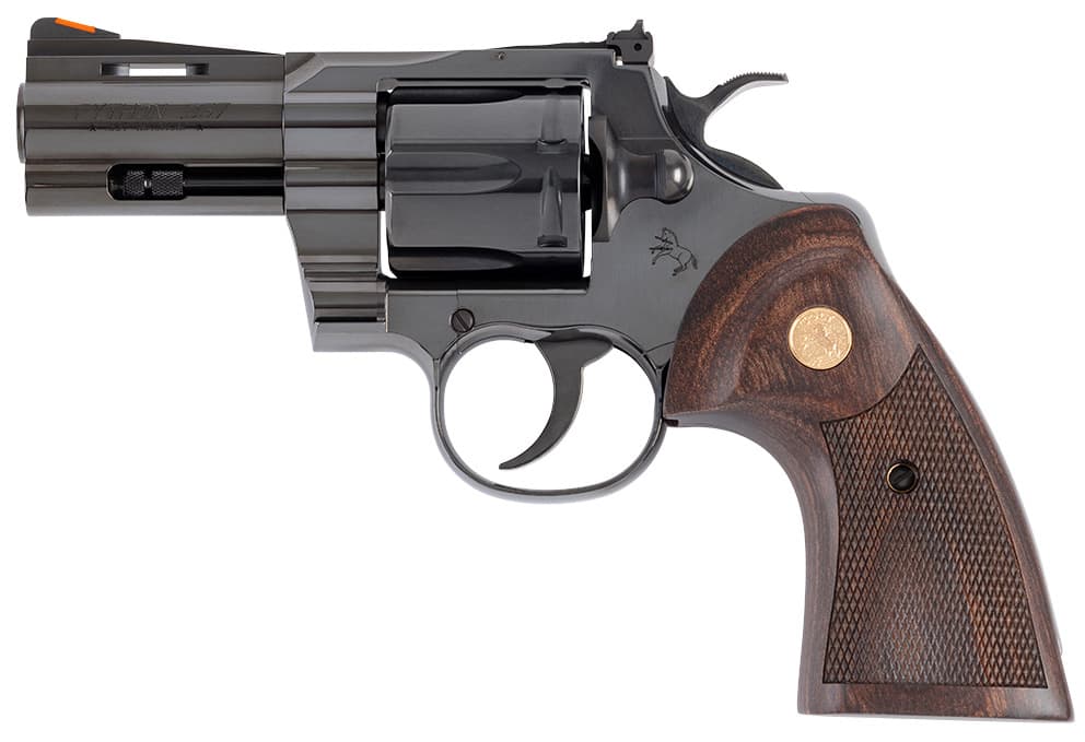 Colt Python Shooter's Model 357 Magnum 3in 6 Rounds Polished Blued Walnut Grips