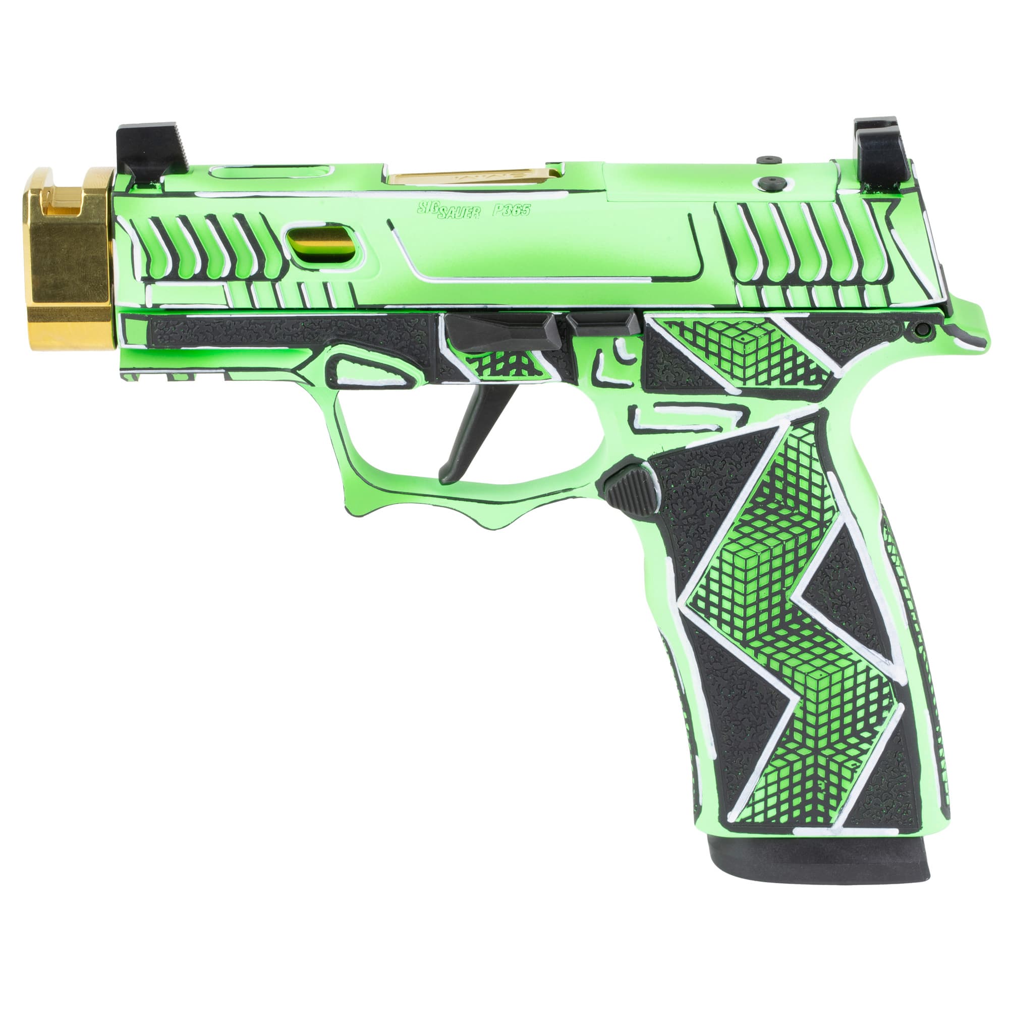 Sig Sauer Komodo Anime 9mm Luger 3.1" 17 Rounds Green Cerakote