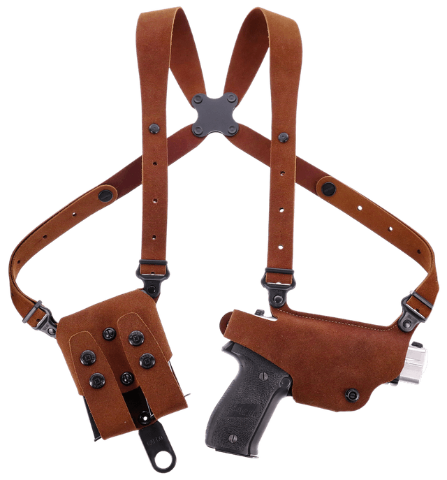 Galco CL2-894R Classic Lite 2.0 Shoulder System Shoulder Fits Chest Up To 56"/Sig P365 X Macro Tan Steerhide Right Hand