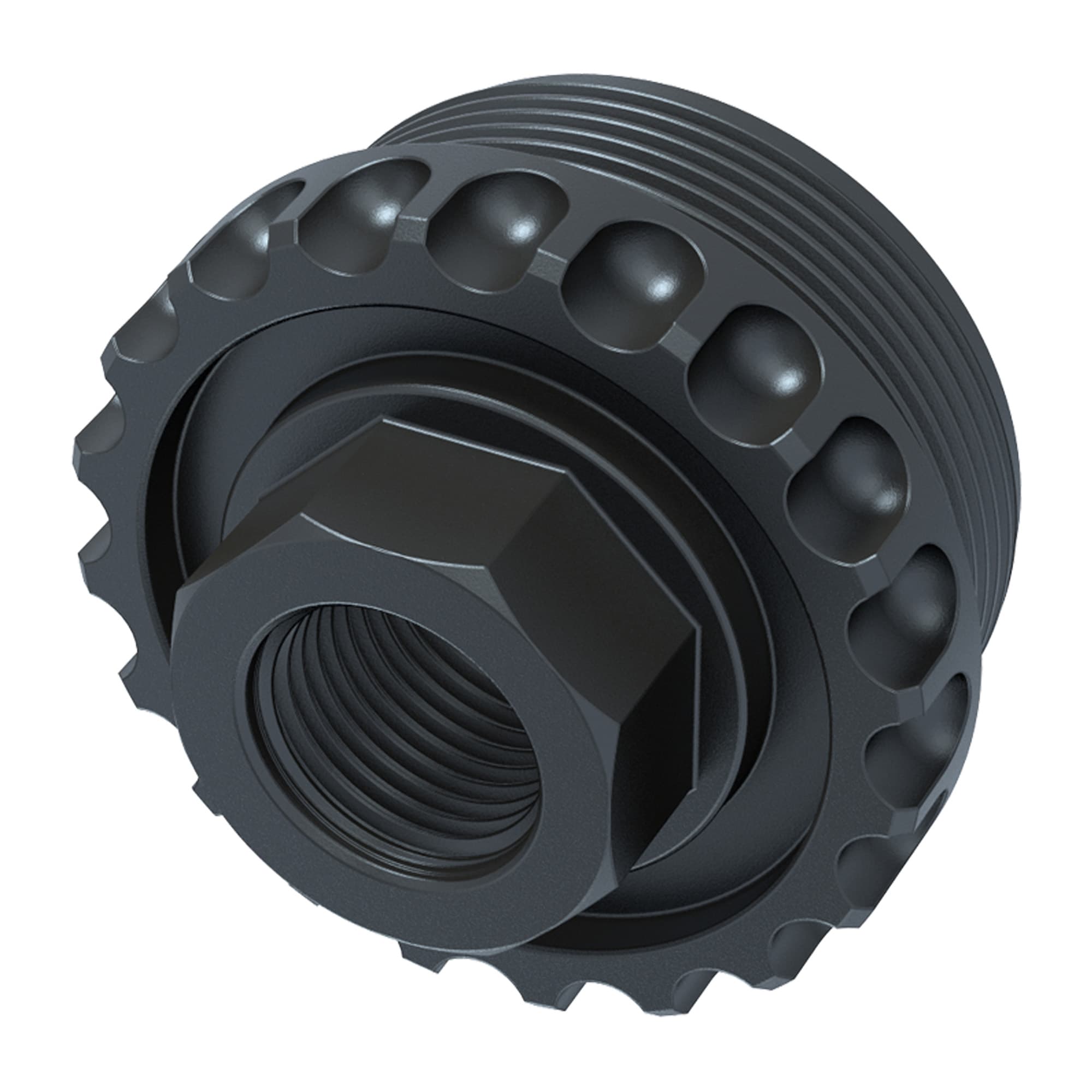Lantac HUB ADC DT 1/2X28 Adaptor for Suppressor Mounting