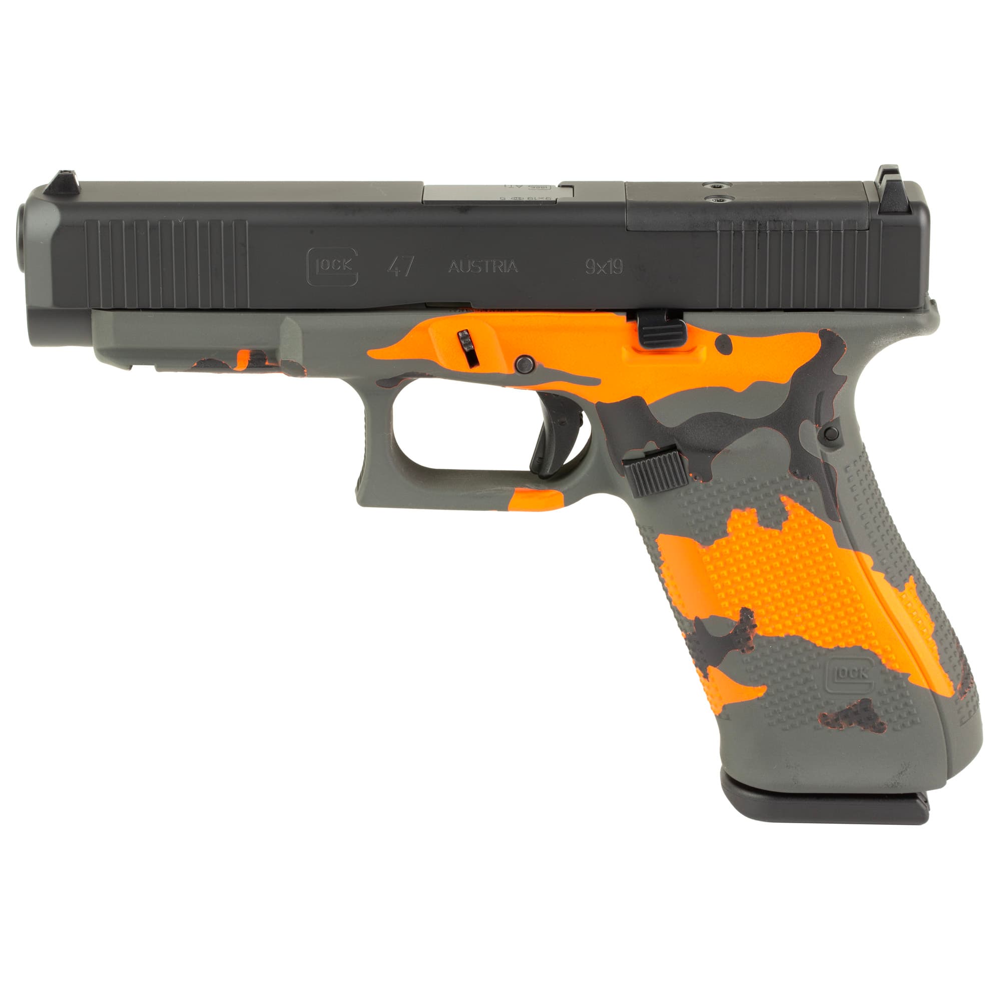 Glock G47 Gen5 Mos 9mm Luger 4.49 Barrel 17 Rounds Blaze Camo