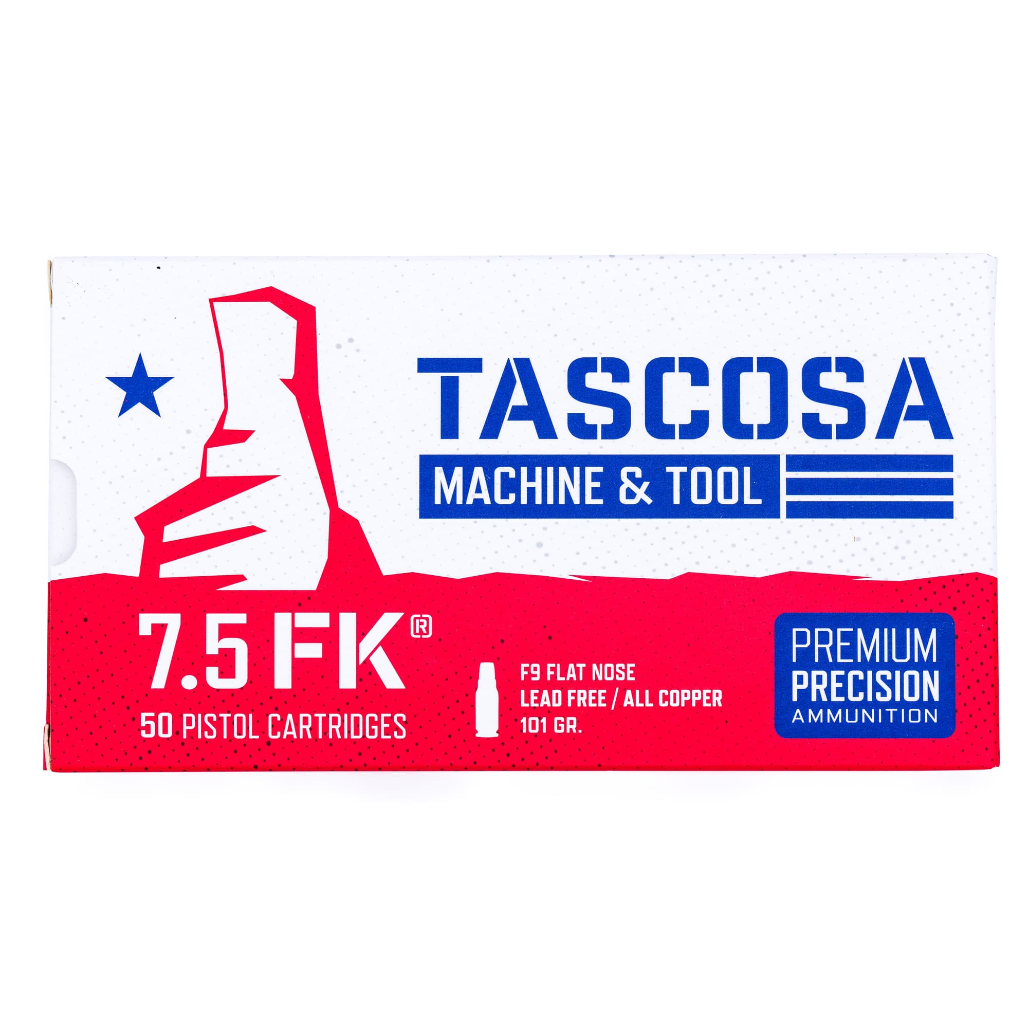 Italian Firearms Group TMTAMMOF9   7.5FK 101gr Flat Nose 50 Per Box/12 Case