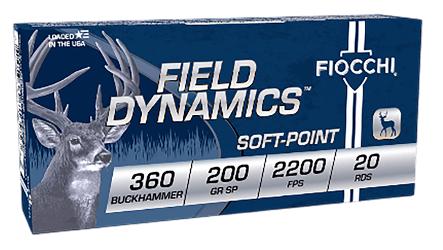 Fiocchi Field Dynamics 360 Buckhammer Soft Point 200 Grain 20 Rounds