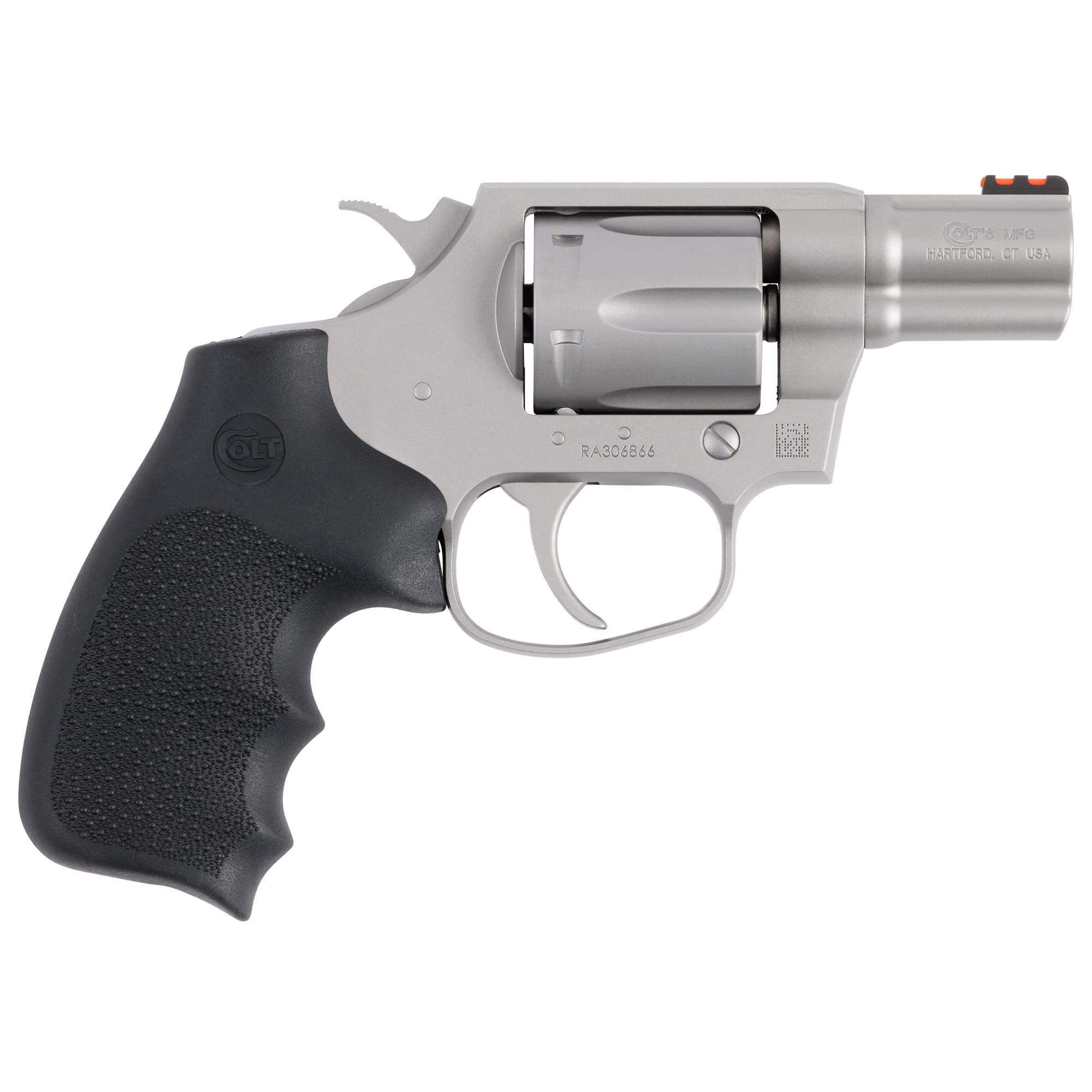 Colt Cobra Revolver 38 SPL 2 in. Stainless w/ Hogue Grip 6 rd.