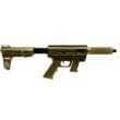 Just Right Carbine 45th/47th Trump Edition Pistol 9mm Luger 15rd Magazine(1) 6.5" Barrel Blade Brace Gold Cerakote