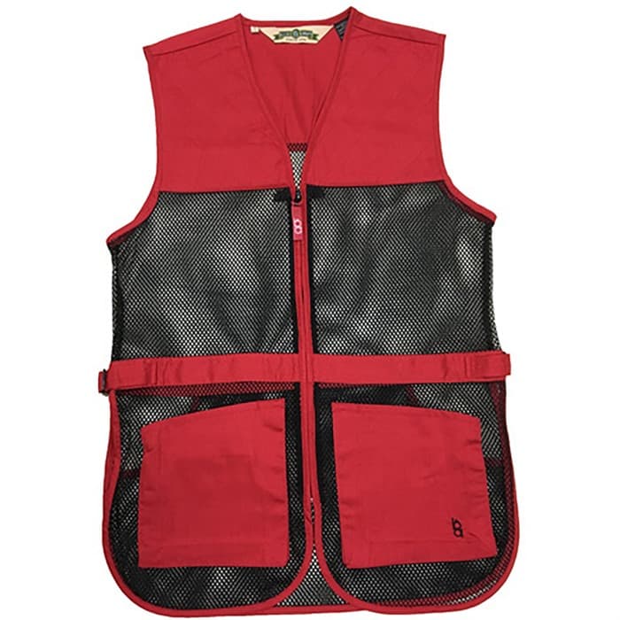 FULL MESH DUAL PAD SHOOTING VEST RED M
