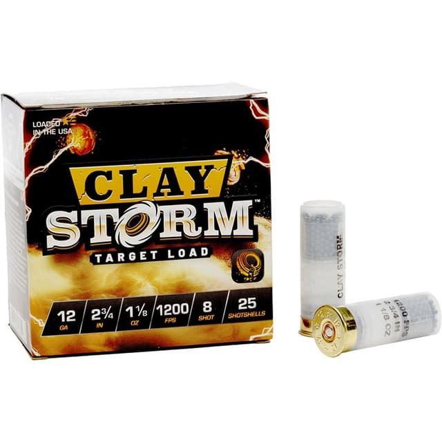 Fiocchi Clay Storm 12 Gauge #8 Shot 1 1/8 oz 25 Rounds