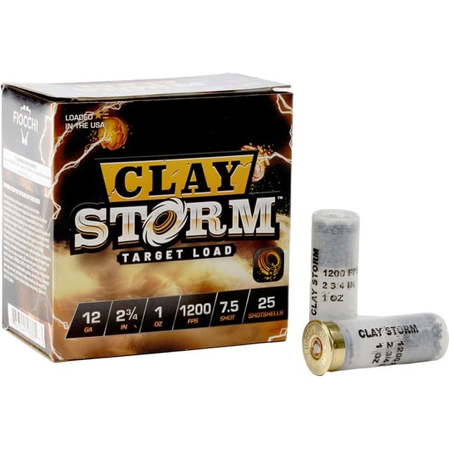 Fiocchi Clay Storm 12 Gauge Shot 1 1/8 oz 25 Rounds
