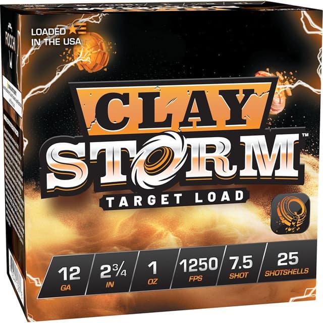 Fiocchi Clay Storm 12 Gauge Lead Shot 1 oz 25 Rounds