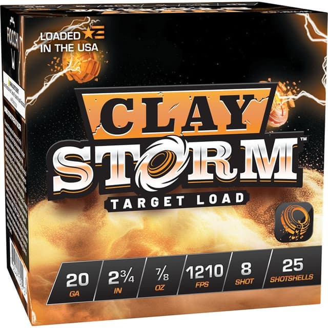 Fiocchi Clay Storm 20 Gauge Shot 7/8 oz 25 Rounds