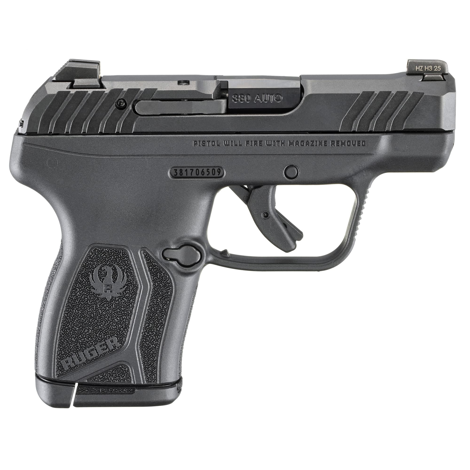 Ruger Lcp Max 380 Acp 2.80 in 10+1 Nitride Slide Oxide Barrel Polymer Frame